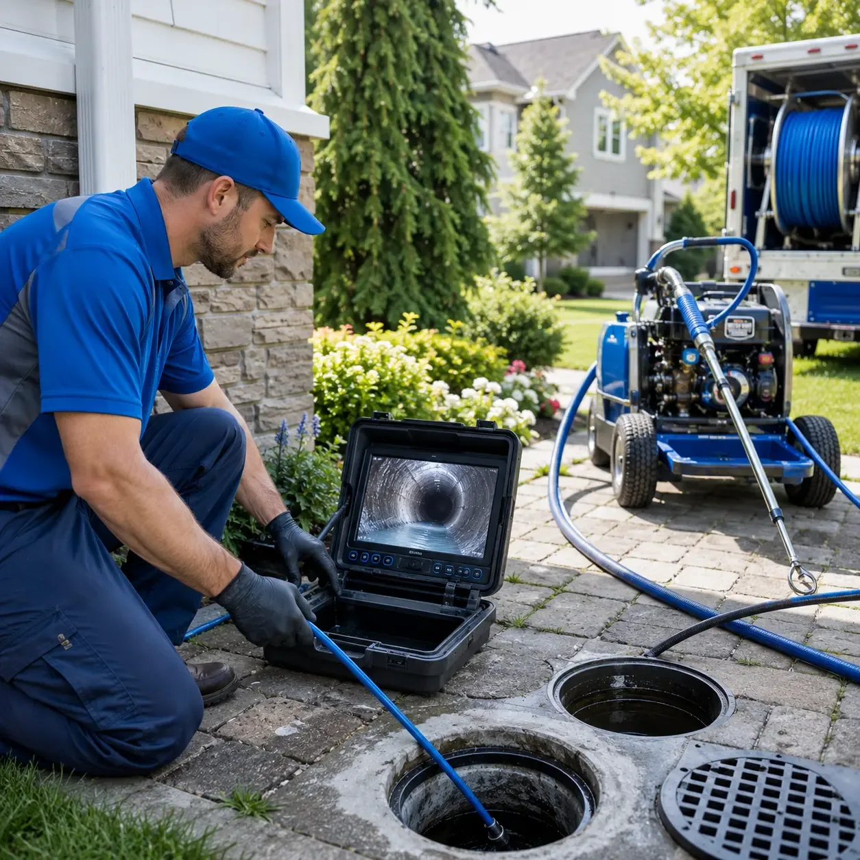 Outdoor drain cleaning professionals serving Berlin, MA